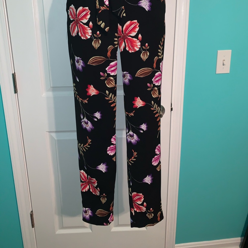 Floral paperback pants